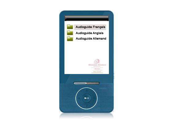 Exemple de menu Audioguide AG-25 (audioguides)
