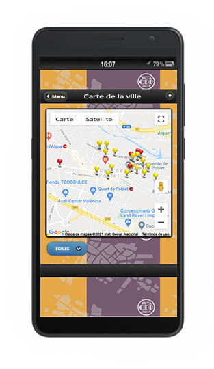 Audioguide AG95:  carte géolocalisée (audioguides, audioguide multimédia)