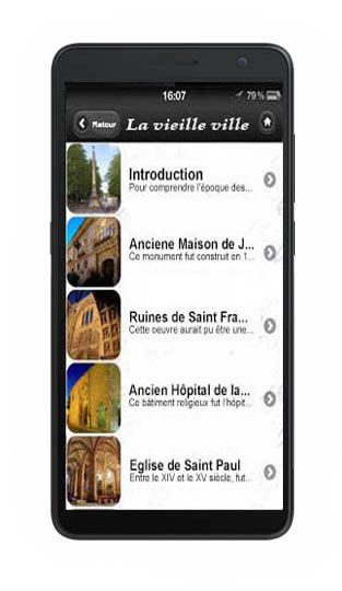 Audioguide AG95:  points d'intérêt du parcours (audioguides, audioguide multimédia)