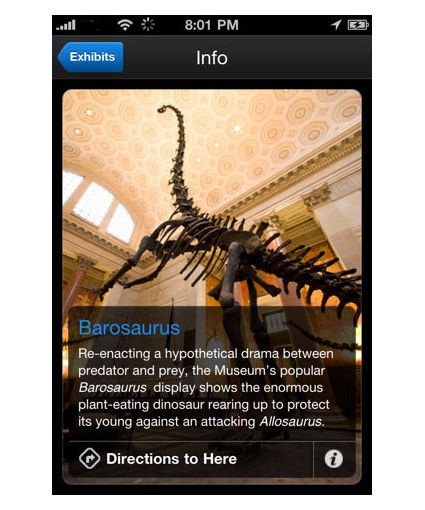 Appli mobile, exemple (audioguide téléchargeable)