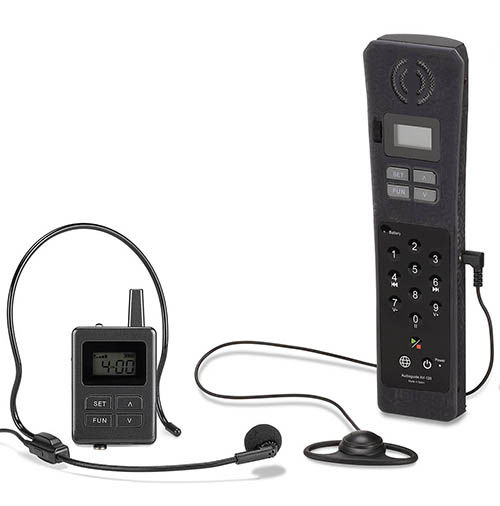 Émetteur audiophone et récepteur audioguide AV120 DUAL