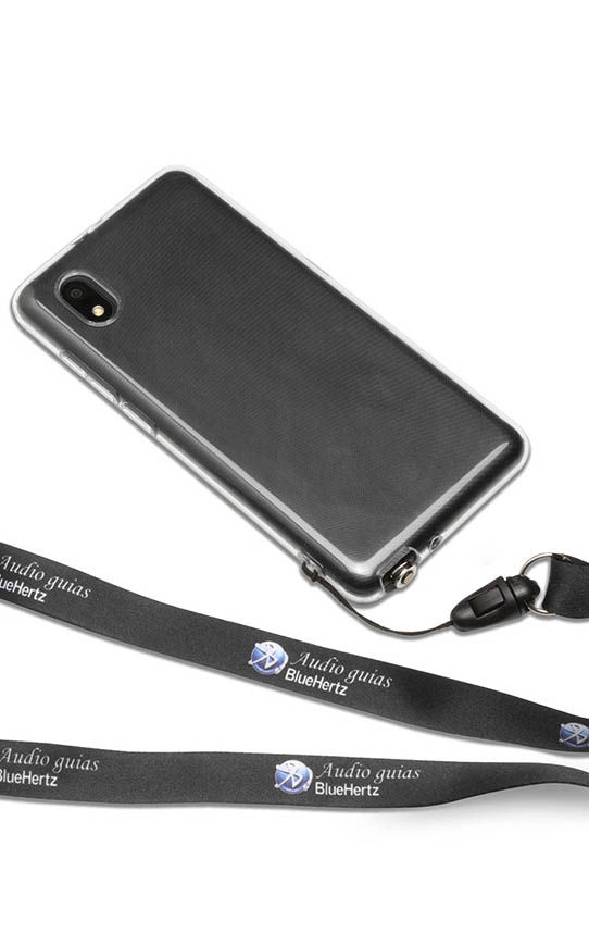 Audioguide multimedia modèle AG95 avec coque et lanière (visio guide)