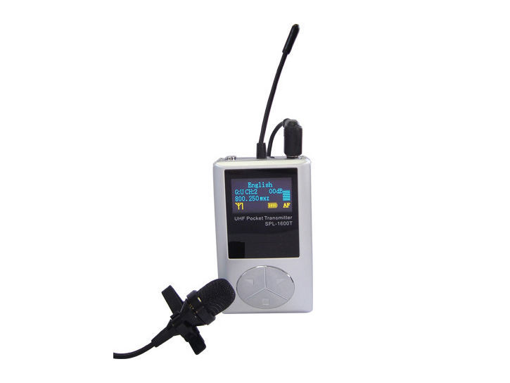 Emetteur radioguide modèle SPL-1500T (audiophone, système de visite audio guidée, système de transmission de voix pour visites guidées)