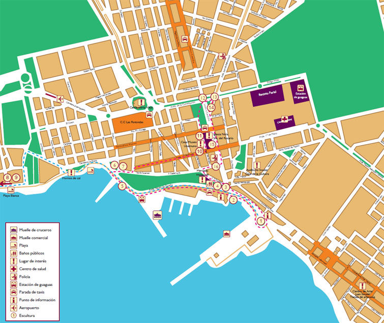Guide audio de Puerto del Rosario - sentier